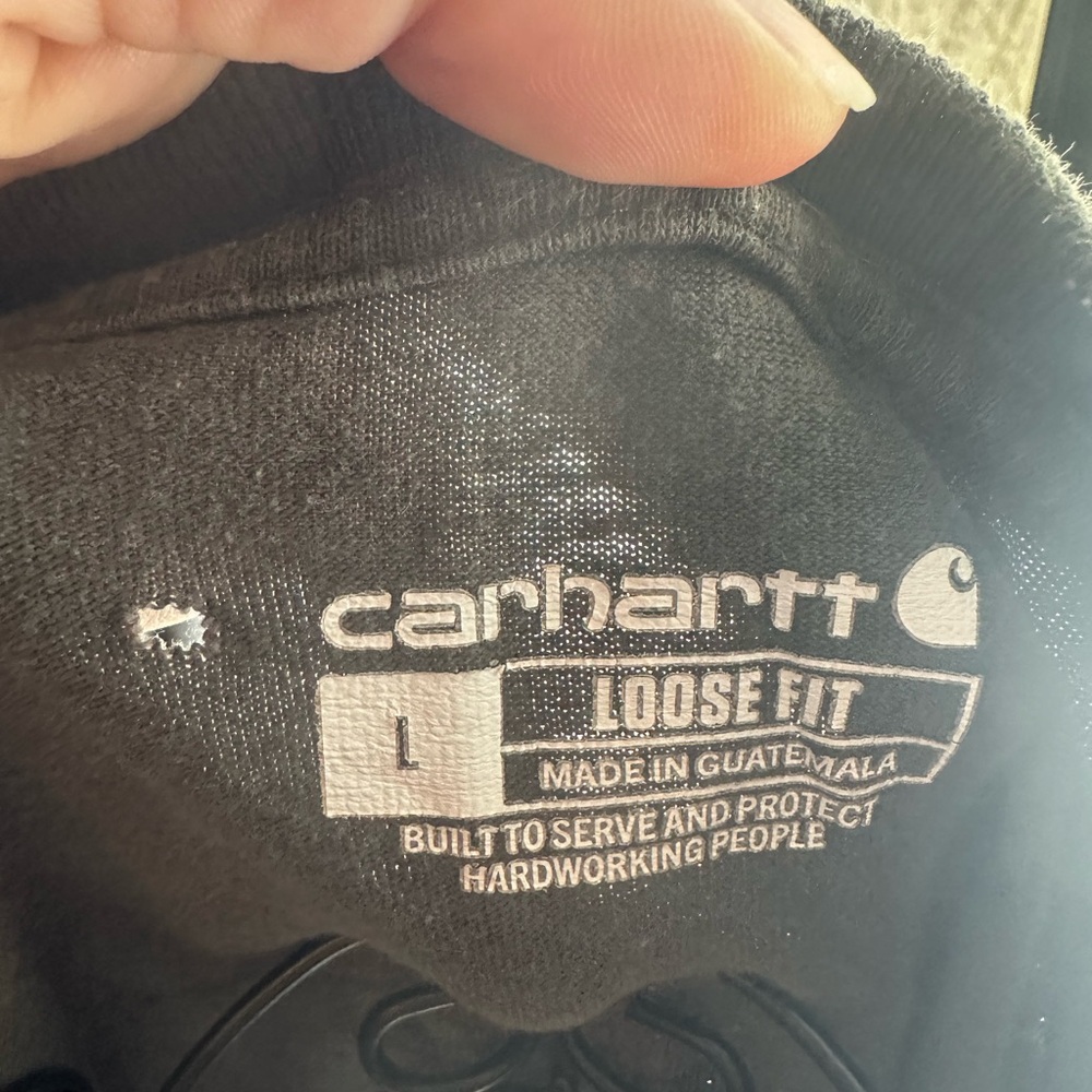 Carhartt Black Loose Fit Crewneck Sweatshirt - Picture 2 of 7